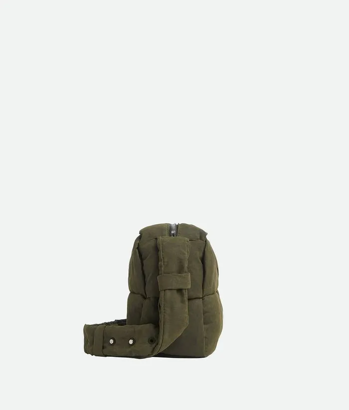 Men Bottega Veneta Crossbody Medium Arco Padded Camera Bag Olive