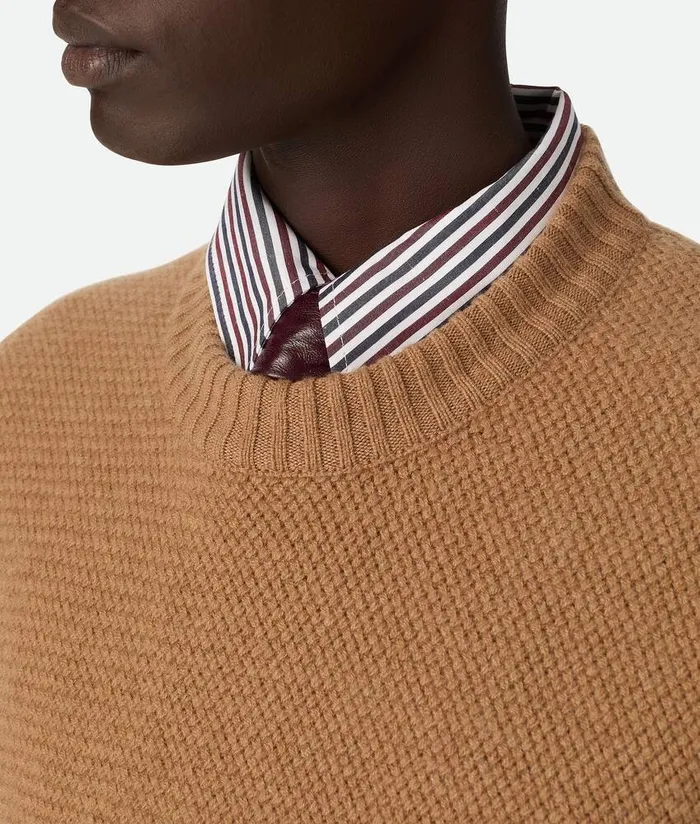 Men Bottega Veneta Knitwear Cashmere Jumper Caramel