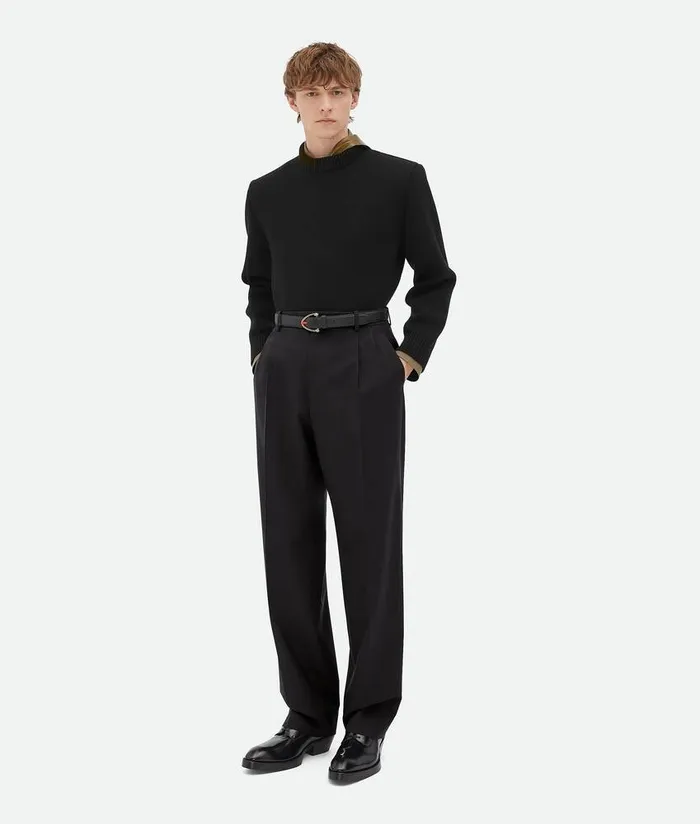 Men Bottega Veneta LaceUps Dalton LaceUp Black