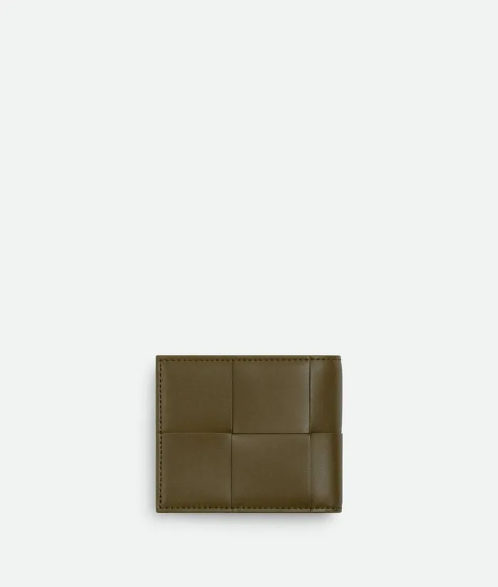 Men Bottega Veneta Small Wallets Cassette BiFold Wallet Mud