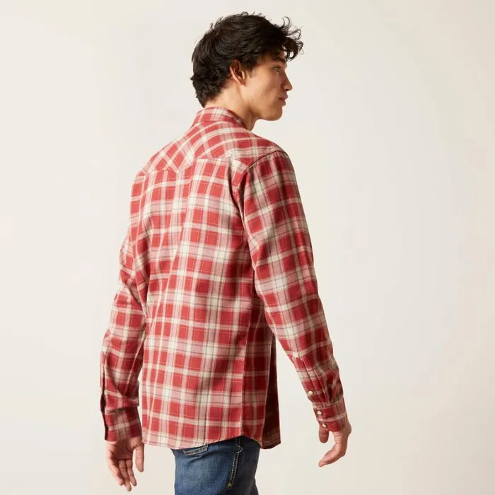 Men Button Down Shirts Ariat Holton Retro Fit Shirt Rosewood Men Button Down Shirts Ariat Holton Retro Fit Shirt Rosewood