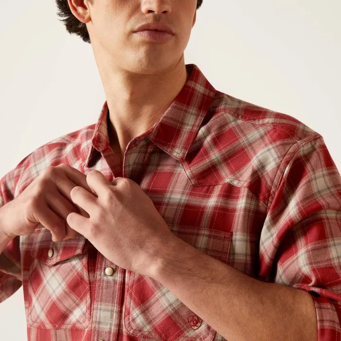 Men Button Down Shirts Ariat Holton Retro Fit Shirt Rosewood Men Button Down Shirts Ariat Holton Retro Fit Shirt Rosewood