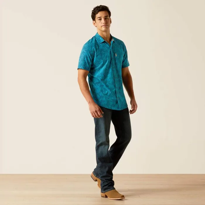 Men Button Down Shirts Ariat Retro Button Down Shirt French Fade Men Button Down Shirts Ariat Retro Button Down Shirt French Fade