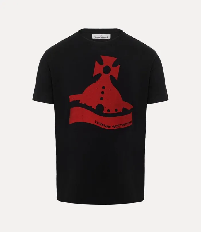 Men Classic TShirt Black Vivienne Westwood TShirts And Polos