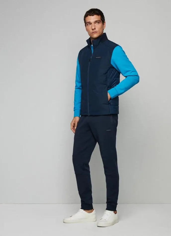Men Coats and Jackets Hackett London Hackett Sport Padded Gilet Navy