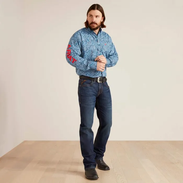 Men Denim Ariat M5 Straight Dennis Straight Jean Comet Men Denim Ariat M5 Straight Dennis Straight Jean Comet