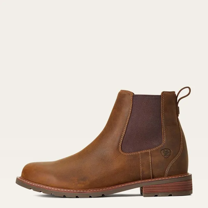 Men Dress and Fashion Boots Ariat Wexford Waterproof Chelsea Boot Weathered Brown Men Dress and Fashion Boots Ariat Wexford Waterproof Chelsea Boot Weathered Brown