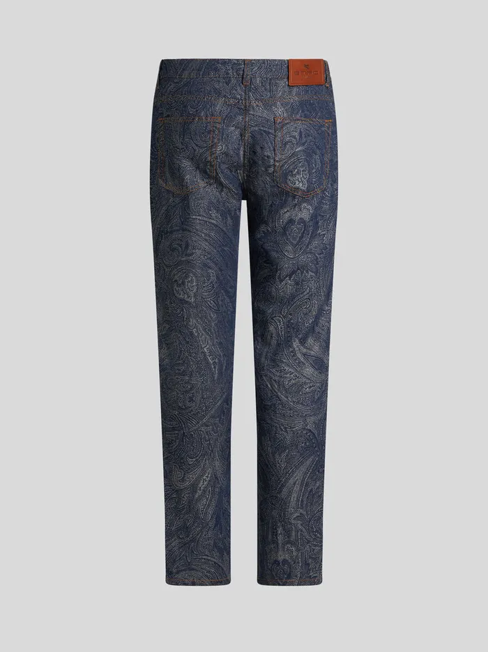 Men Etro Denim Regular Stretch Jeans Grey Men Etro Denim Regular Stretch Jeans Grey