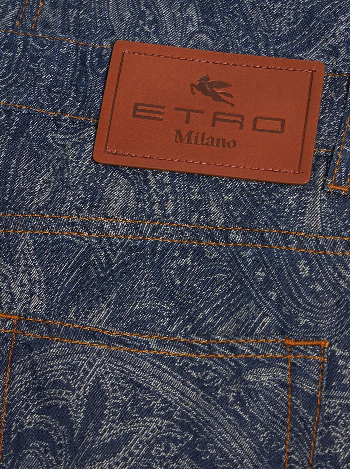 Men Etro Denim Regular Stretch Jeans Grey Men Etro Denim Regular Stretch Jeans Grey