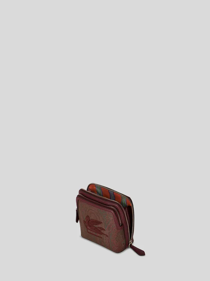 Men Etro Etro Arnica Essential Crossbody Bag With Embroidered Pegaso Red Men Etro Etro Arnica Essential Crossbody Bag With Embroidered Pegaso Red