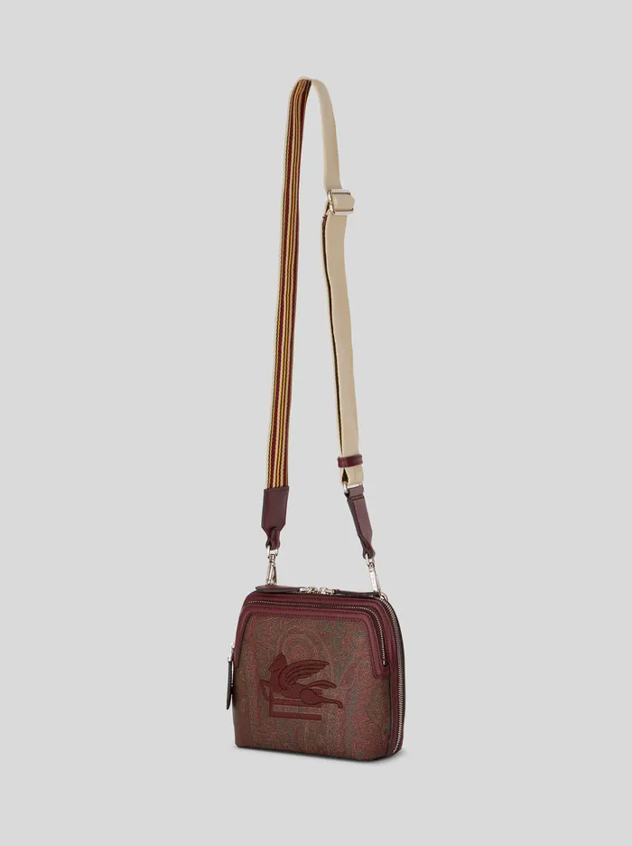 Men Etro Etro Arnica Essential Crossbody Bag With Embroidered Pegaso Red Men Etro Etro Arnica Essential Crossbody Bag With Embroidered Pegaso Red