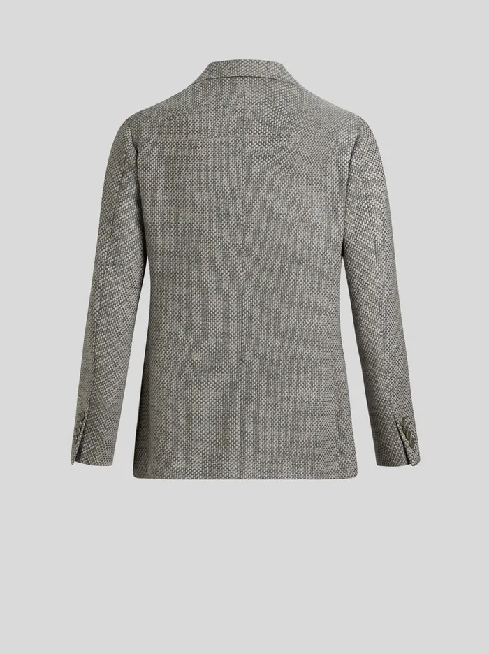 Men Etro Jackets Wool And Cashmere Blazer Grey Men Etro Jackets Wool And Cashmere Blazer Grey