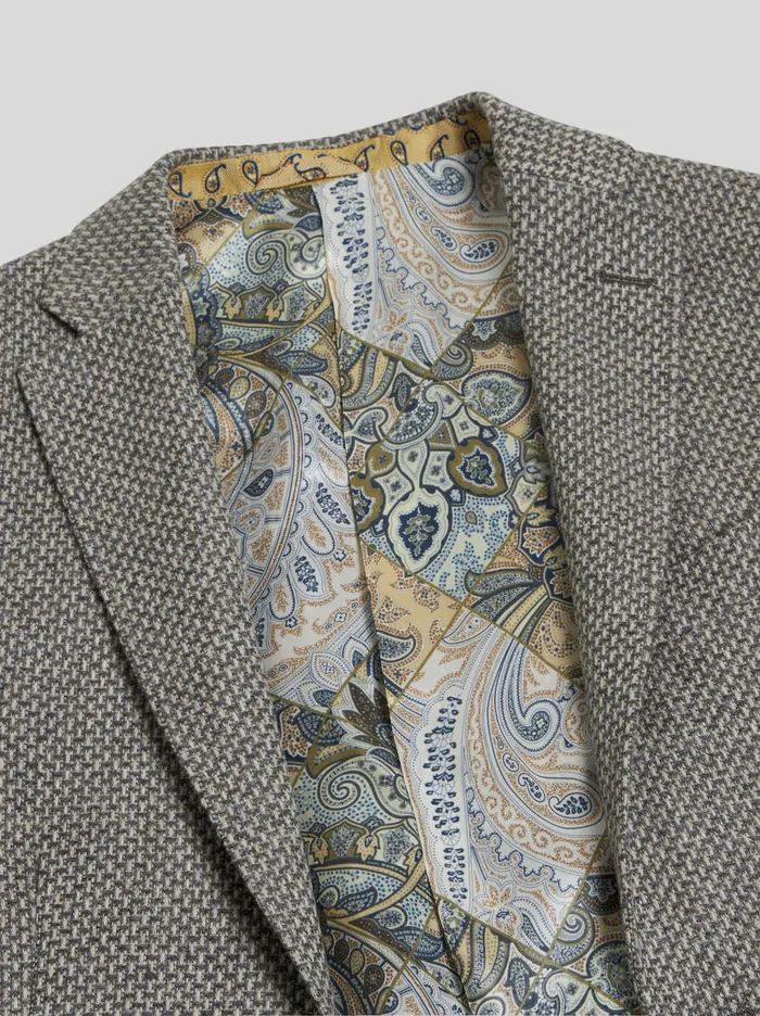 Men Etro Jackets Wool And Cashmere Blazer Grey Men Etro Jackets Wool And Cashmere Blazer Grey