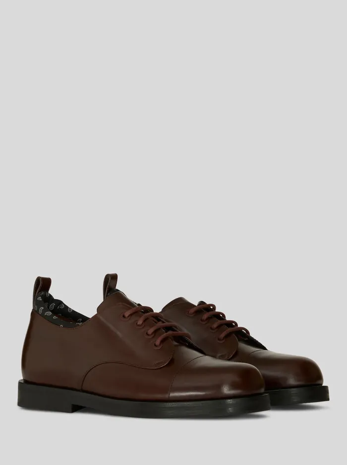 Men Etro LaceUp Shoes LaceUp Shoes With Paisley Pattern Brown Men Etro LaceUp Shoes LaceUp Shoes With Paisley Pattern Brown