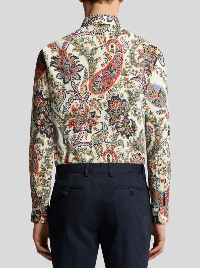Men Etro Shirts Floral Paisley Shirt Multicolour Men Etro Shirts Floral Paisley Shirt Multicolour