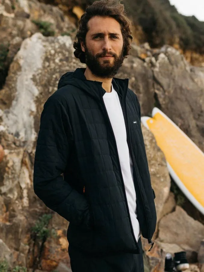 Men Firecrest Hooded Jacket Black Finisterre Jackets Coats and Gilets