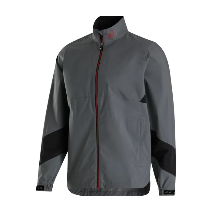 Men FootJoy Outer Layers HydroLite X Rain Jacket 8211 FJ Tour Collar Charcoal Black Men FootJoy Outer Layers HydroLite X Rain Jacket 8211 FJ Tour Collar Charcoal Black
