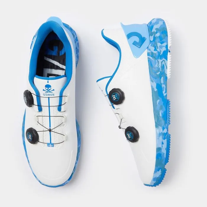 Men GFORE Blue Camo Sole Perforated GDrive Golf Shoes