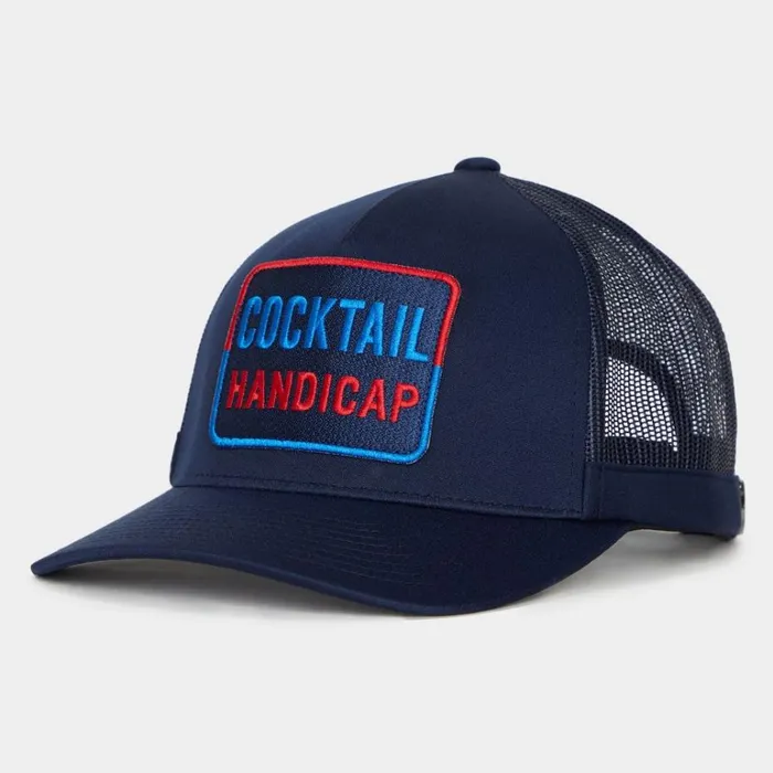 Men GFORE Navy Cocktail Handicap Interlock Knit Trucker Golf Hats