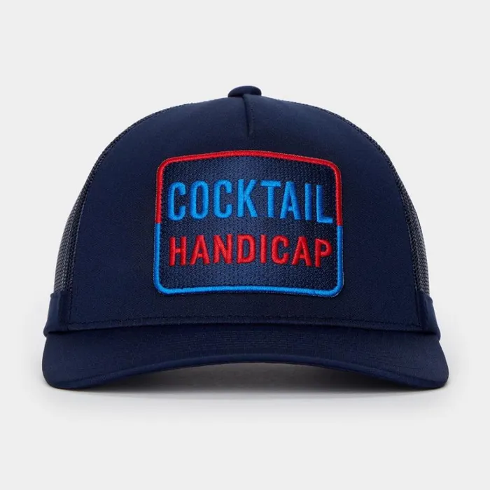 Men GFORE Navy Cocktail Handicap Interlock Knit Trucker Golf Hats