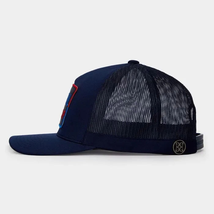 Men GFORE Navy Cocktail Handicap Interlock Knit Trucker Golf Hats