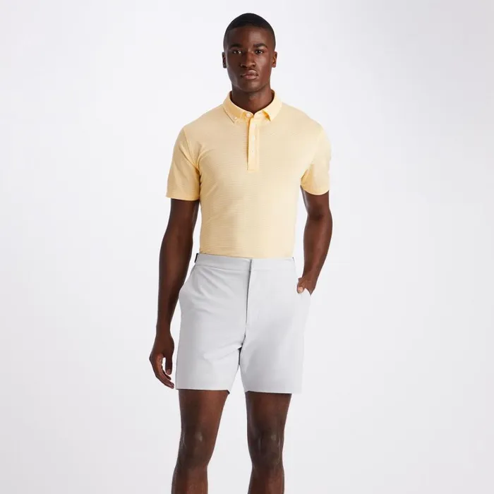 Men GFORE White Tech Tab 4Way Stretch Golf Shorts