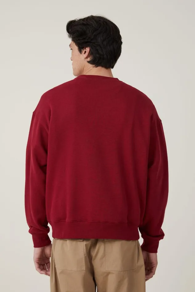 Men Graphic TShirts Cotton On Oversized Graphic Sweater Crimson Landscapes Men Graphic TShirts Cotton On Oversized Graphic Sweater Crimson Landscapes