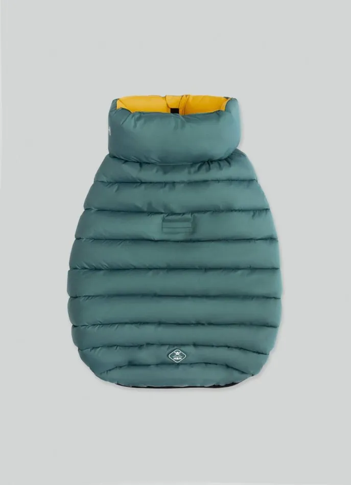 Men Hackett X Hugo and Hudson Hackett London Reversible Puffer Jacket For Dogs 8211 Large Goldgreen