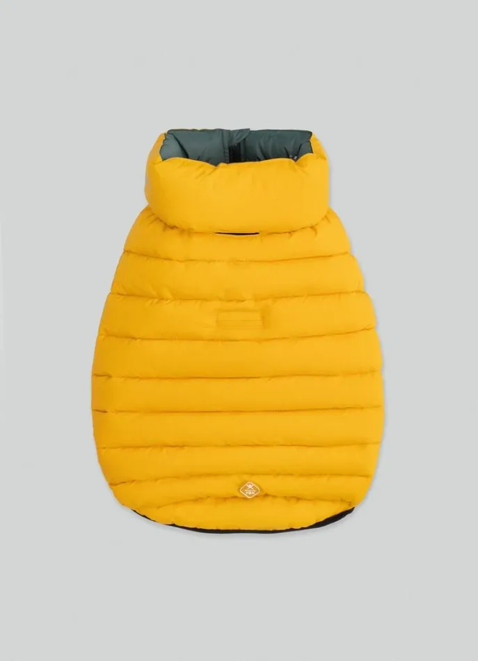 Men Hackett X Hugo and Hudson Hackett London Reversible Puffer Jacket For Dogs 8211 Large Goldgreen