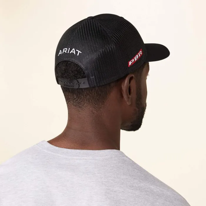 Men Hats and Caps Ariat Rattler PBR Cap Black Men Hats and Caps Ariat Rattler PBR Cap Black