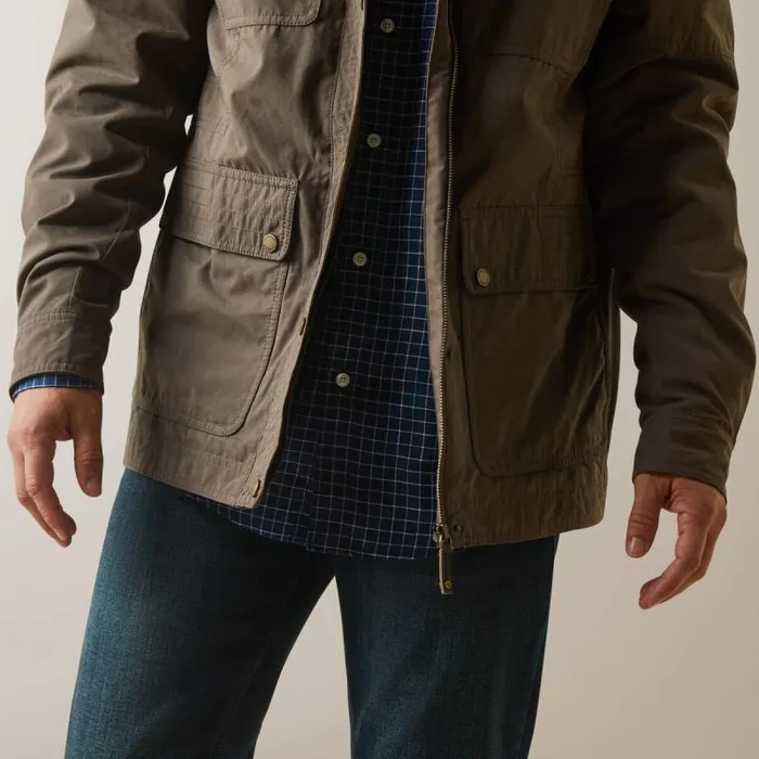 Men Jackets and Vests Ariat Calumet Field Jacket Banyan Bark Men Jackets and Vests Ariat Calumet Field Jacket Banyan Bark
