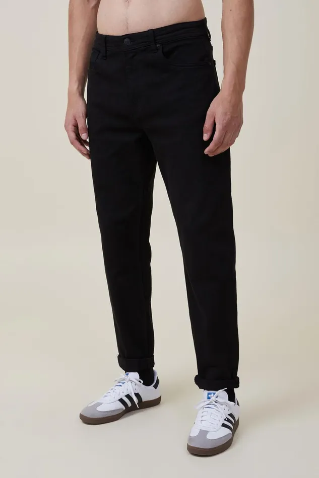 Men Jeans Cotton On Relaxed Tapered Jean New Black Men Jeans Cotton On Relaxed Tapered Jean New Black
