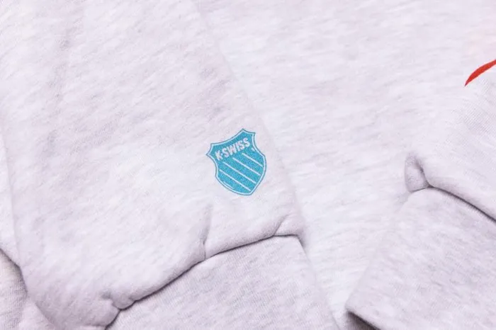 Men KSwiss Jackets and Hoodies LEADERS X KSWISS WARM UP HOODIE Heather Grey