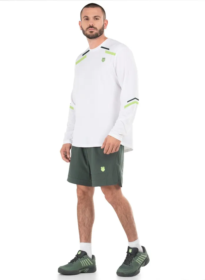 Men KSwiss TShirts and Tops DYNAMIC STRIPE LS White Men KSwiss TShirts and Tops DYNAMIC STRIPE LS White