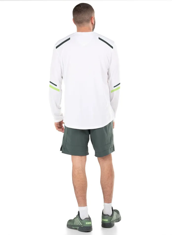 Men KSwiss TShirts and Tops DYNAMIC STRIPE LS White Men KSwiss TShirts and Tops DYNAMIC STRIPE LS White