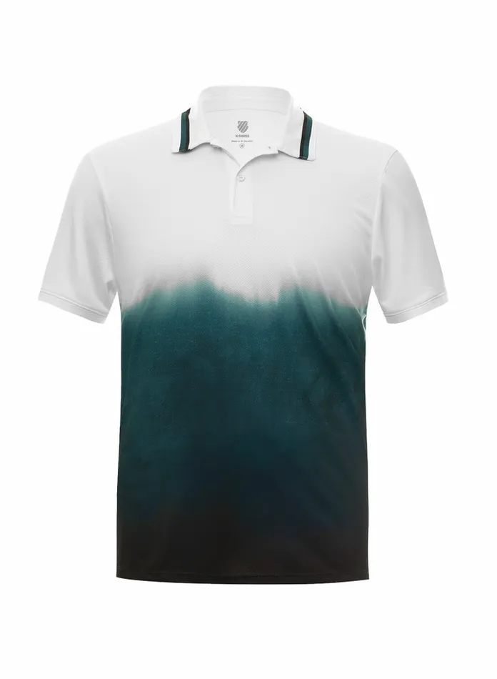 Men KSwiss TShirts and Tops TIDAL WAVE POLO SS Evergreen