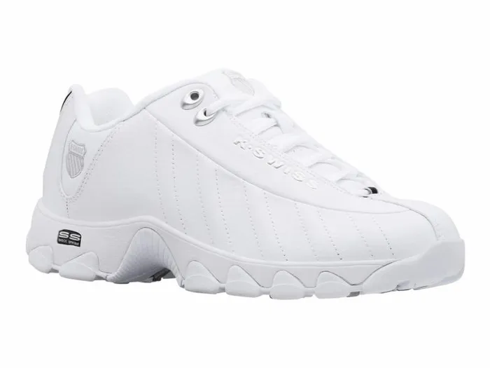 Men KSwiss Wide Shoes ST329 CMF Whiteblacksilver