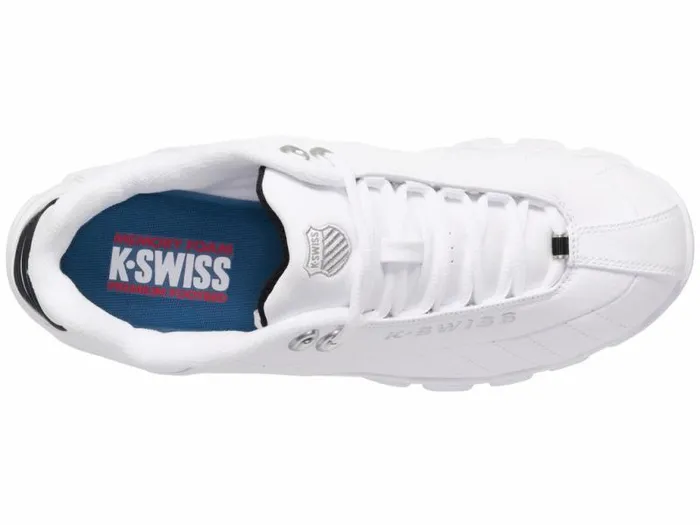 Men KSwiss Wide Shoes ST329 CMF Whiteblacksilver