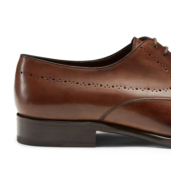 Men Leather LaceUp Shoe Chestnut Fratelli Rossetti LaceUp Shoes Men Leather LaceUp Shoe Chestnut Fratelli Rossetti LaceUp Shoes