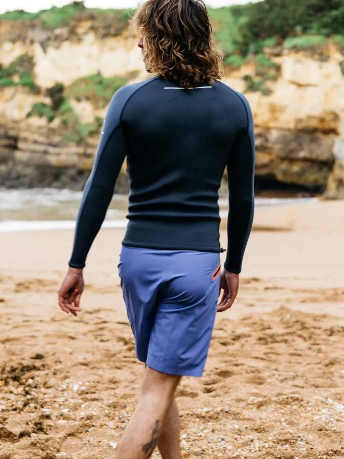 Men Nieuwland 2e Yulex Long Sleeve Top Dark Ozone Finisterre Wetsuits