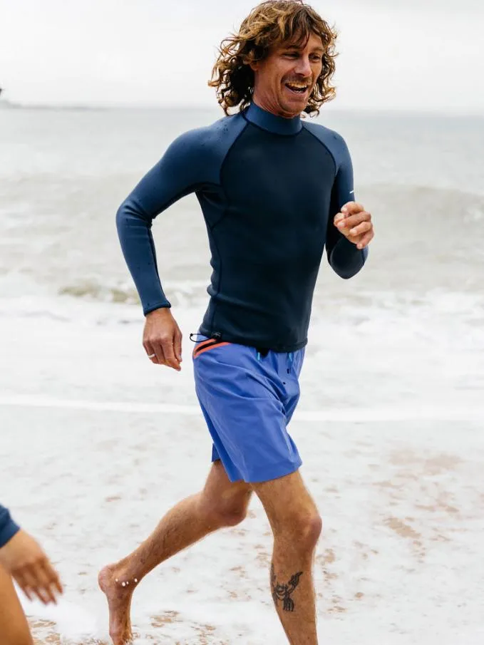 Men Nieuwland 2e Yulex Long Sleeve Top Dark Ozone Finisterre Wetsuits