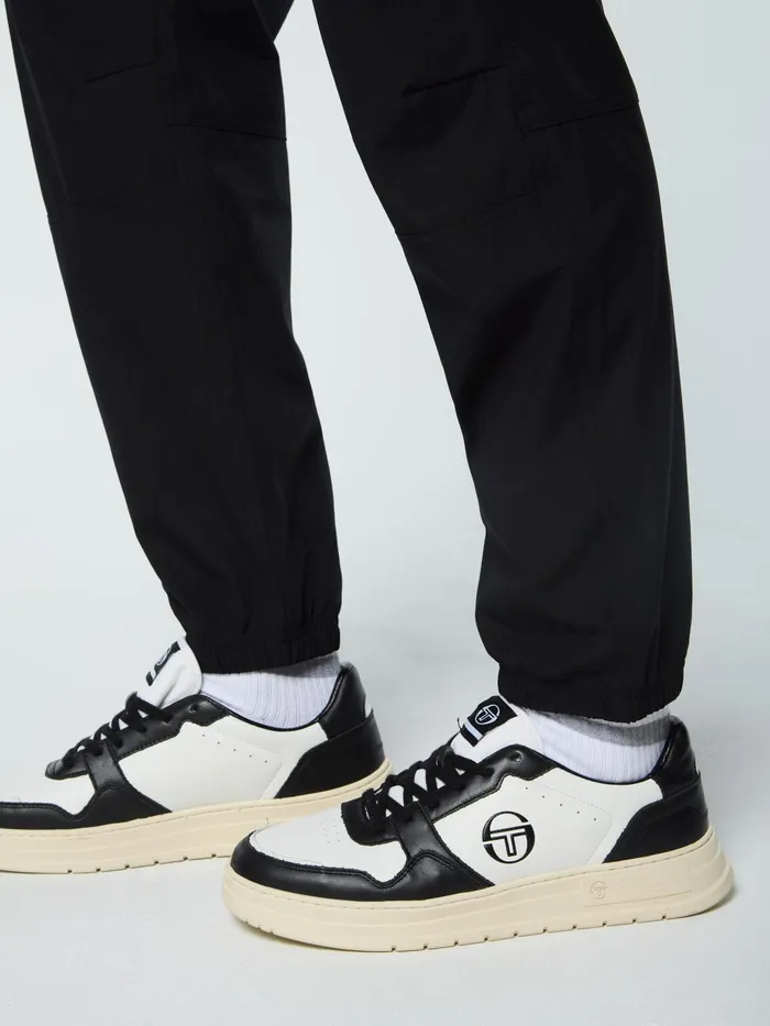 Men Nylon Sergio Tacchini Carico Cargo Pant Black Beauty