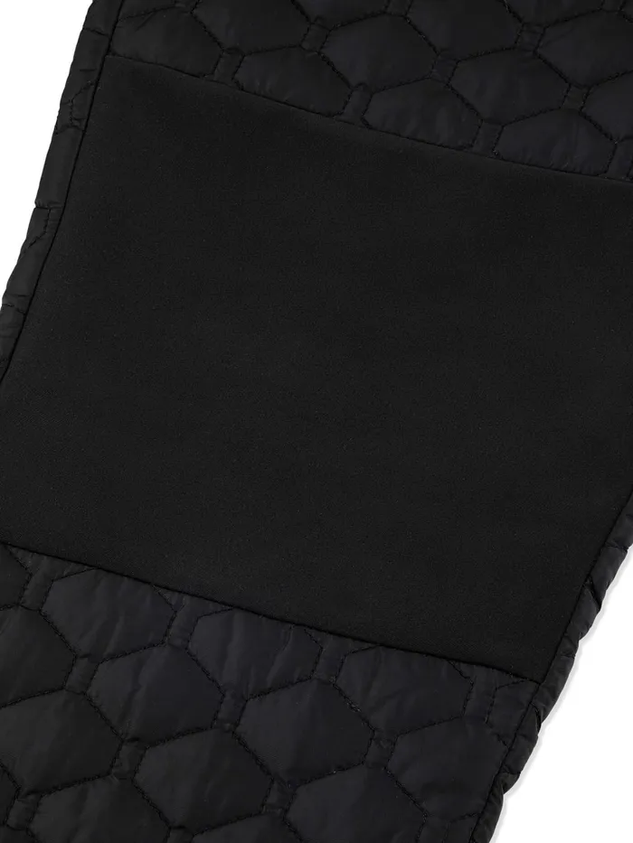 Men Nylon Sergio Tacchini Sapri Quilted Track Pant Black Beauty
