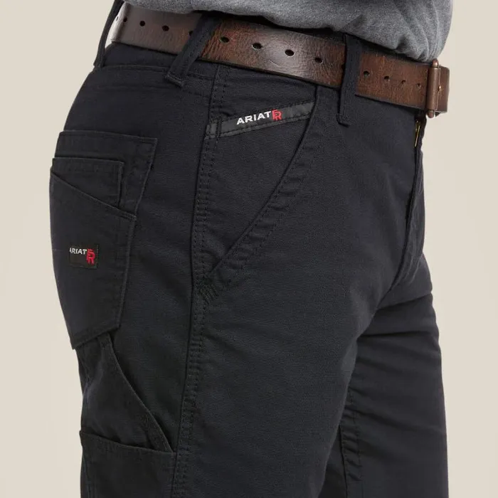 Men Pants and Shorts Ariat FR M4 Relaxed Workhorse Boot Cut Pant Black
