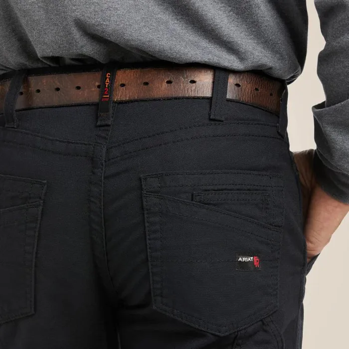 Men Pants and Shorts Ariat FR M4 Relaxed Workhorse Boot Cut Pant Black