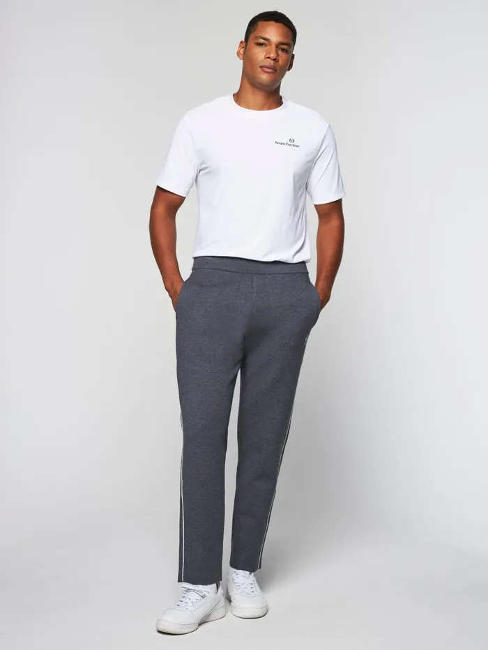 Men Pants And Sweatpants Sergio Tacchini Nostra Track Pant Dark Grey Melange
