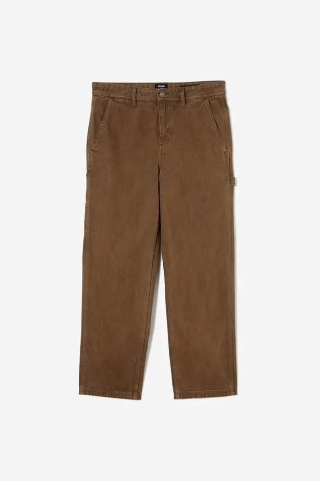 Men Pants Cotton On Baggy Jean Worker Chocolate Men Pants Cotton On Baggy Jean Worker Chocolate