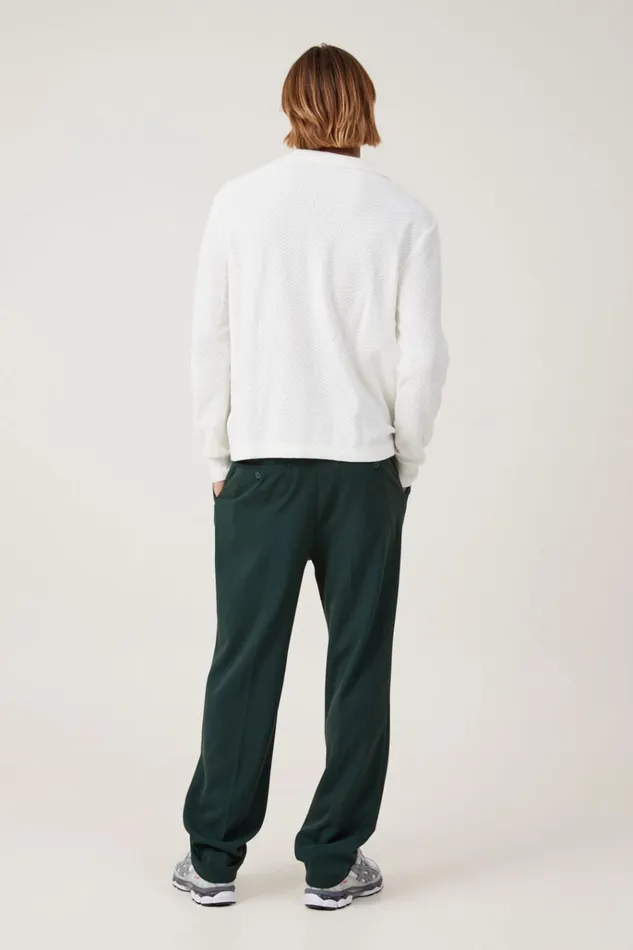 Men Pants Cotton On Relaxed Pleated Pant Deep Teal