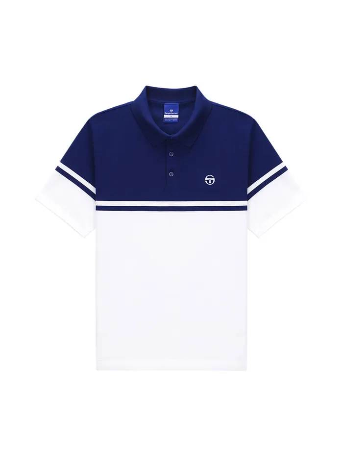 Men Polos Sergio Tacchini Damarindo Knit Polo Navy