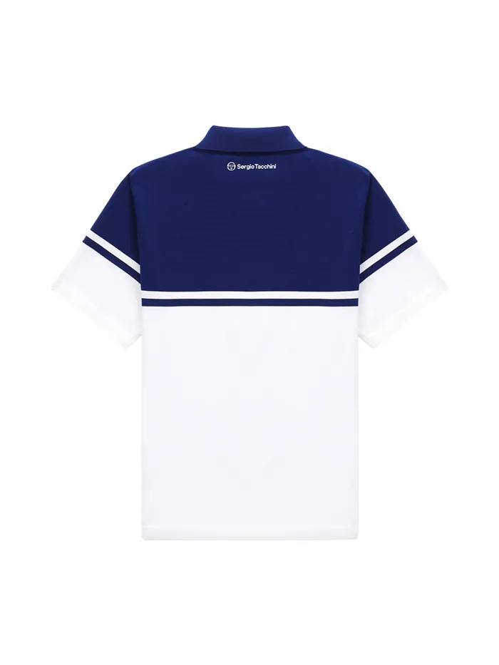 Men Polos Sergio Tacchini Damarindo Knit Polo Navy
